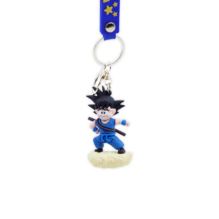 Goku on Nimbus Rubber Keychain