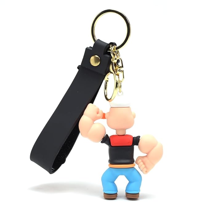 Popeye Silicone Keychain