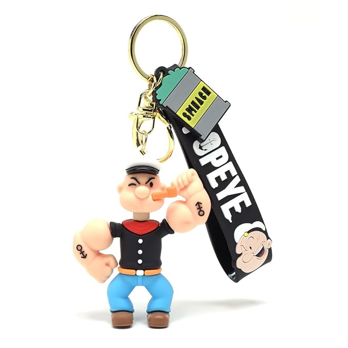 Popeye Silicone Keychain