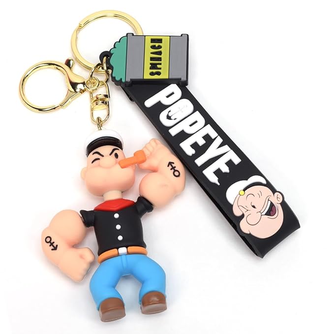 Popeye Silicone Keychain
