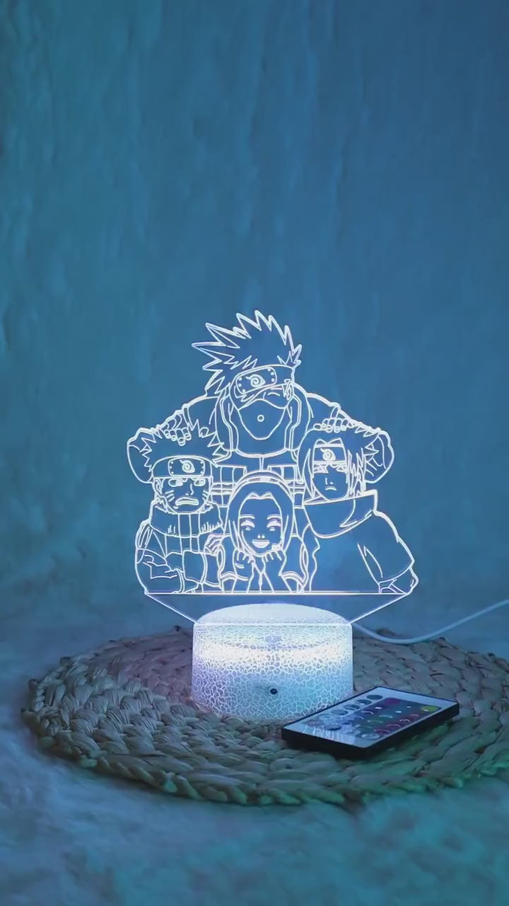 Kakashi Night Lamp with Remote